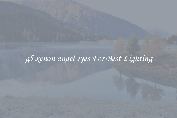g5 xenon angel eyes For Best Lighting