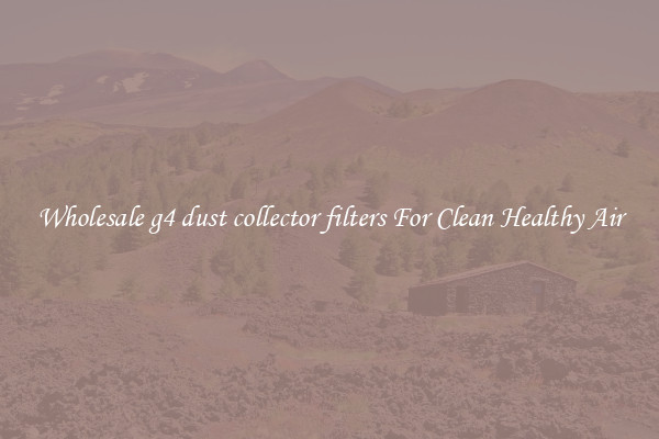 Wholesale g4 dust collector filters For Clean Healthy Air