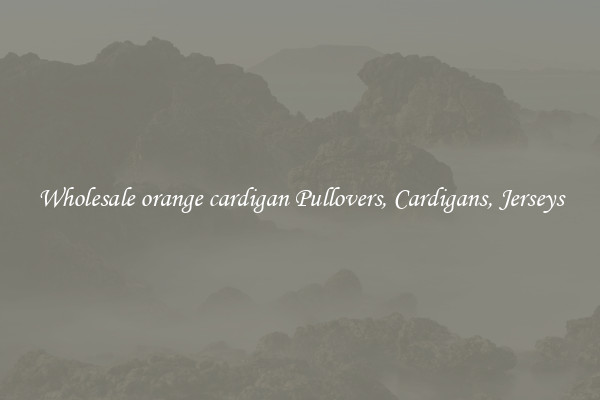 Wholesale orange cardigan Pullovers, Cardigans, Jerseys
