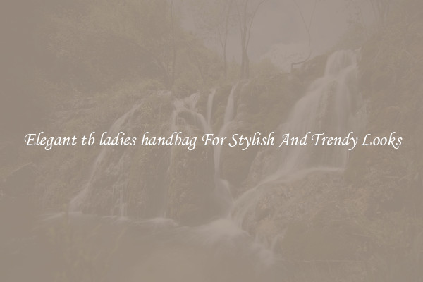 Elegant tb ladies handbag For Stylish And Trendy Looks