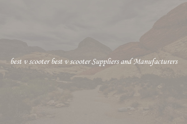 best v scooter best v scooter Suppliers and Manufacturers