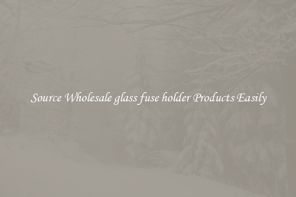 Source Wholesale glass fuse holder Products Easily