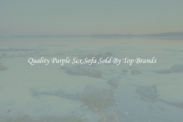 Quality Purple Sex Sofa Sold By Top Brands