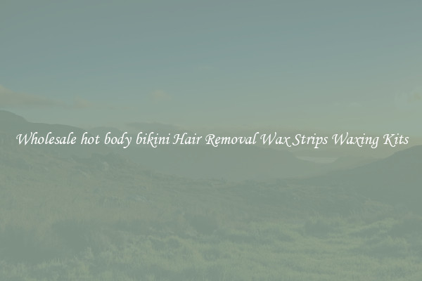 Wholesale hot body bikini Hair Removal Wax Strips Waxing Kits